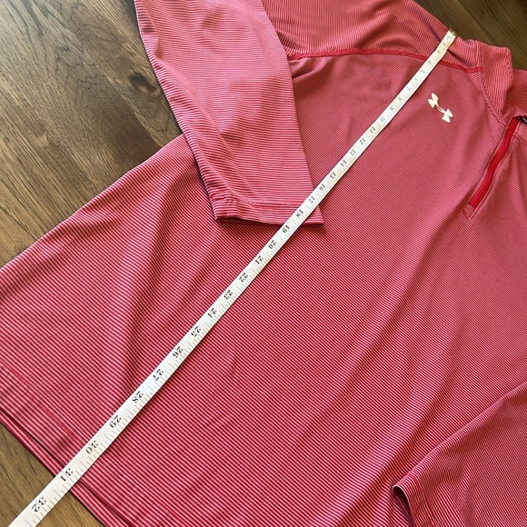 Under Armour Men's Wisconsin Badgers Red Quarter-Zip Pullover - Picture 3 of 8